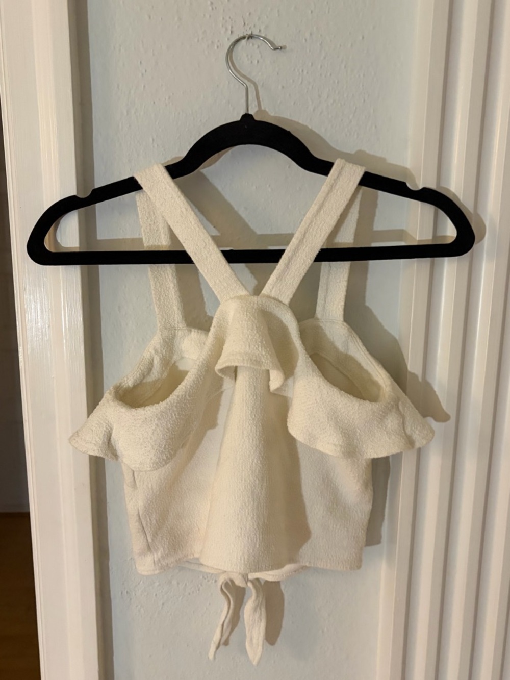 Madewell Texture & Thread Ruffle Tie-Front Tank - Picture 9 of 9